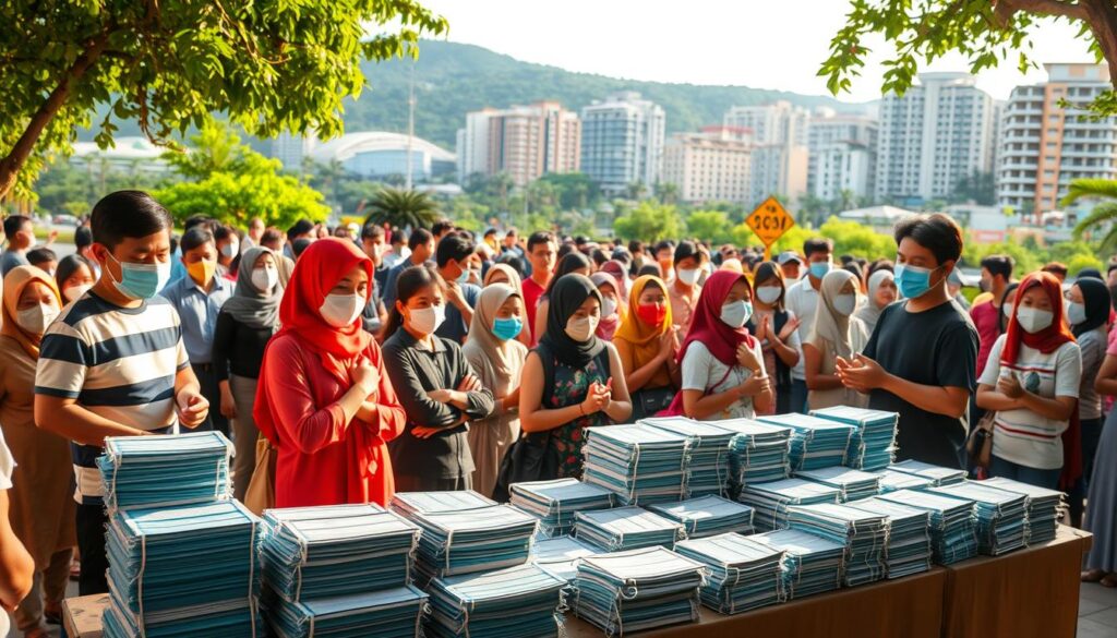 pembagian masker gratis